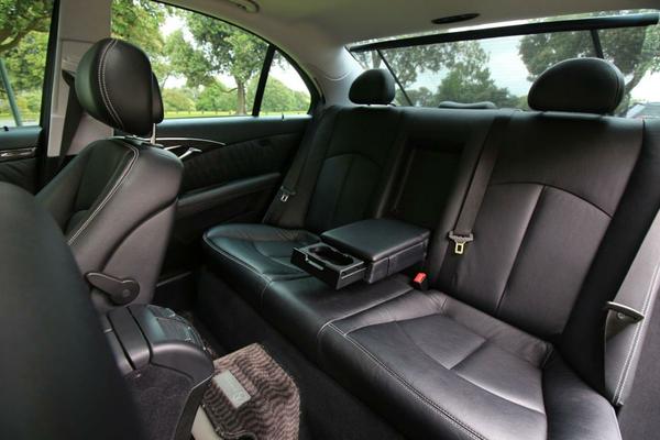 Large, comfortable rear area for seating up to 3 passengers.