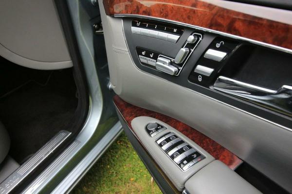 Beautifully crafted, leather complimented door panels greet you when you board.
