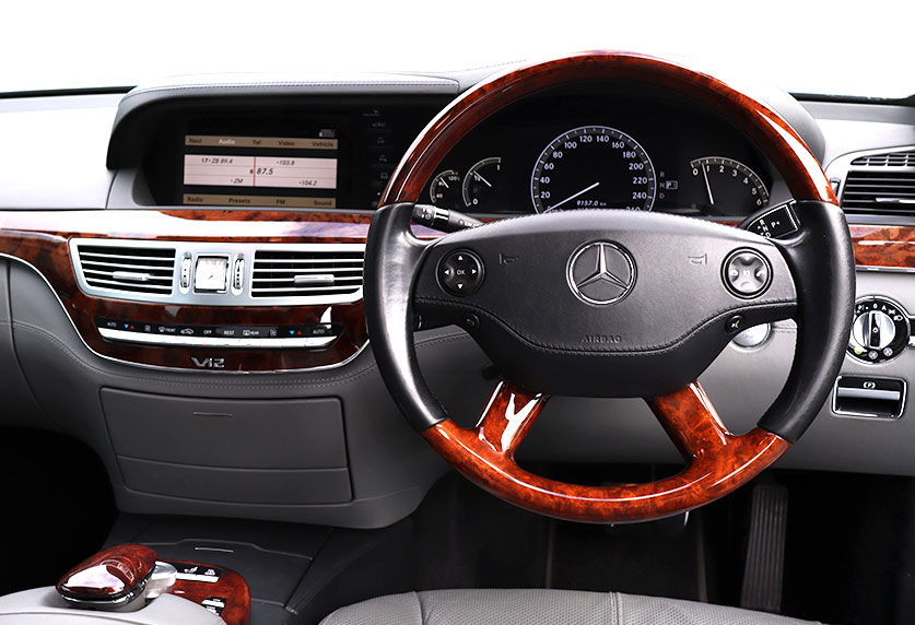 mercedes s class chauffeur driven car interior